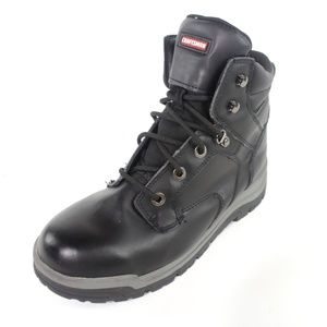 Craftsman Black Leather Slip resistant Work Boots